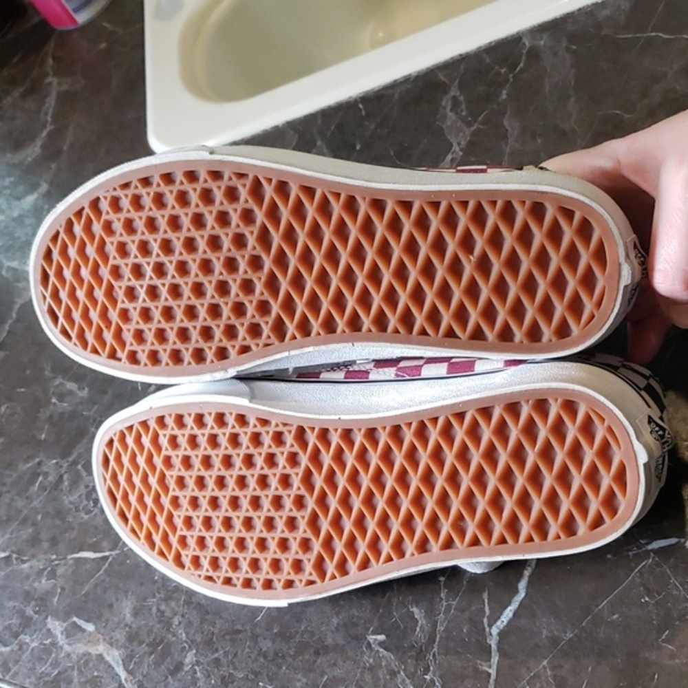 Worn once Vans‎ Glitter Check Old Skool sneakers size 6.5. - Picture 8 of 8